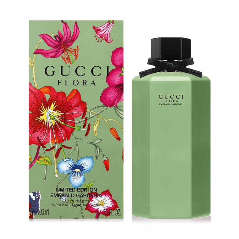 Gucci Flora Emerald Gardenia Limited Edition Eau De Toilette 3.3 Fl Oz